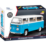 COBI Volkswagen T2b Bus, Bygge legetøj Lyseblå/Hvid