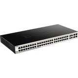 D-Link DGS-1210-48 netværksswitch Administreret L2 Gigabit Ethernet (10/100/1000) 1U Sort Sølv/Sort, Administreret, L2, Gigabit Ethernet (10/100/1000), Fuld duplex, Stativ-montering, 1U