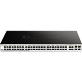 D-Link DGS-1210-48 netværksswitch Administreret L2 Gigabit Ethernet (10/100/1000) 1U Sort Sølv/Sort, Administreret, L2, Gigabit Ethernet (10/100/1000), Fuld duplex, Stativ-montering, 1U