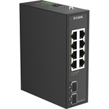 D-Link DIS-100G-10 netværksswitch Ikke administreret L2 Gigabit Ethernet (10/100/1000) DIN rail Sort Ikke administreret, L2, Gigabit Ethernet (10/100/1000), DIN rail