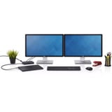 Dell WD15 USB-C Dock Renoveret, Docking station Sort
