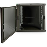 Digitus DN-19 12U-6/6-EC-SW stativ Vægmonteret stativ Sort, IT kabinet Sort, Vægmonteret stativ, 12U, 60 kg, Nøglelås, 29 kg, Sort