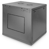 Digitus DN-19 12U-6/6-EC-SW stativ Vægmonteret stativ Sort, IT kabinet Sort, Vægmonteret stativ, 12U, 60 kg, Nøglelås, 29 kg, Sort