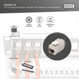 Digitus DN-93617-12, Keystone modul Sølv