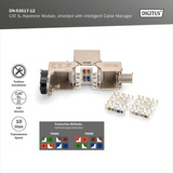 Digitus DN-93617-12, Keystone modul Sølv