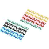 Digitus Farveclips til patchkabler - Blandede (20 stk. hver), Kabel klip multi-coloured