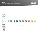 Digitus Farveclips til patchkabler - Blandede (20 stk. hver), Kabel klip multi-coloured