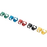 Digitus Farveclips til patchkabler - Blandede (20 stk. hver), Kabel klip multi-coloured