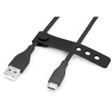 Digitus USB 2.0 silikone forbindelseskabel USB-A > USB-C Sort