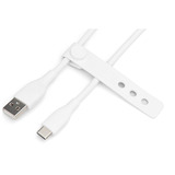 Digitus USB 2.0 silikone tilslutningskabel USB-A > USB-C Hvid