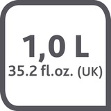 Emsa 504232 termokande 1 L Rød, Gennemsigtig Rød/gennemsigtig, 1 L, Rød, Gennemsigtig, Polypropylen (PP), 12 t, 24 t, 145 mm