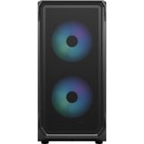 Fractal Design Focus 2 RGB Black TG Clear Tint, Towerkabinet Sort