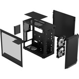 Fractal Design Focus 2 RGB Black TG Clear Tint, Towerkabinet Sort