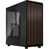 Fractal Design North Charcoal Black TG Dark, Towerkabinet Sort/træ