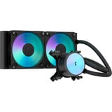 Fractal Design Radius 240 RGB Black, Vandkøling Sort