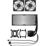 Fractal Design Radius 240 RGB Black, Vandkøling Sort