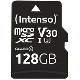 Intenso microSDXC 128GB Class 10 UHS-I Professional - Extended Capacity SD (MicroSDHC) Klasse 10, Hukommelseskort Sort, 128 GB, MicroSDXC, Klasse 10, UHS-I, 100 MB/s, 45 MB/s