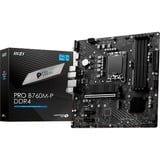 MSI PRO B760M-P DDR4 bundkort Intel B760 LGA 1700 micro ATX Sort, Intel, LGA 1700, Intel® Celeron®, Intel® Pentium® Gold, LGA 1700, DDR4-SDRAM, 128 GB