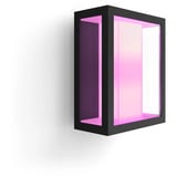 Philips Hue White & Color Ambiance Impress Outdoor bred væglampe, LED lys Sort