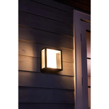 Philips Hue White & Color Ambiance Impress Outdoor bred væglampe, LED lys Sort