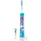 Philips Sonicare For Kids For Kids HX6322/04 Sonisk eltandbørste, El-tandbørste Turkis, Barn, Sonisk tandbørste, 62000 Omdrejninger pr. minut, Blå, 2 min, LED