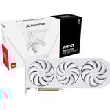 PowerColor Radeon RX 9070 XT Hellhound Spectral White OC, Grafikkort Hvid