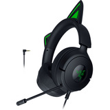 Razer Kraken Kitty V3 X Black, Gaming headset Sort/Grøn