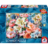 Schmidt Spiele Blomster i pastelfarver, Puslespil 
