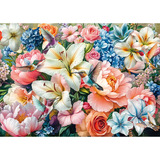 Schmidt Spiele Blomster i pastelfarver, Puslespil 