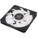 SilverStone Air Slimmer 120 Computerkabinet, Processor Luftkøler 12 cm Sort, Transparent 1 stk, Sag fan Sort/gennemsigtig, Luftkøler, 12 cm, 63,67 kubikfod/min., Sort, Transparent