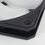 SilverStone Air Slimmer 120 Computerkabinet, Processor Luftkøler 12 cm Sort, Transparent 1 stk, Sag fan Sort/gennemsigtig, Luftkøler, 12 cm, 63,67 kubikfod/min., Sort, Transparent