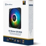 SilverStone Air Slimmer 120 Computerkabinet, Processor Luftkøler 12 cm Sort, Transparent 1 stk, Sag fan Sort/gennemsigtig, Luftkøler, 12 cm, 63,67 kubikfod/min., Sort, Transparent