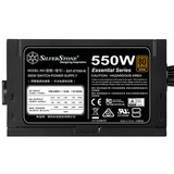 SilverStone SST-ET550-B v1.2 550W, PC strømforsyning Sort