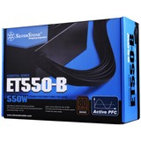 SilverStone SST-ET550-B v1.2 550W, PC strømforsyning Sort