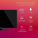 Telefunken XF40N750M, LED-tv Sort