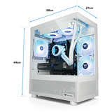 Thermaltake FTW V170A 5070 Elite Snow, Gaming PC Hvid/gennemsigtig