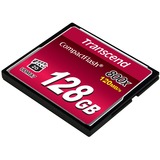 Transcend 128GB 800x CF CompactFlash MLC, Hukommelseskort Sort, 128 GB, CompactFlash, MLC, 120 MB/s, 60 MB/s, Sort