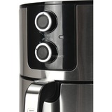 Unold 58655 frituregryde Dobbelt 5 L 1400 W Varmluftsteger Sort, Rustfrit stål, Airfryer børstet rustfrit stål/Sort, Varmluftsteger, 5 L, 1 kg, 80 °C, 200 °C, 60 min.