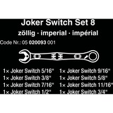 Wera 6001 Joker Switch 8 Imperial Set 1, Gaffelnøgle 