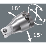 Wera 8100 SA 15 Zyklop Comfort skraldesæt, 1/4", Værktøjssæt Sort/Grøn