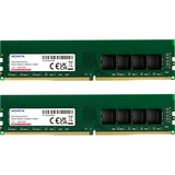 ADATA Premier AD4U32008G22-DTGN hukommelsesmodul 16 GB 2 x 8 GB DDR4 288-pin DIMM Grøn, 16 GB, 2 x 8 GB, DDR4, 3200 MHz, 288-pin DIMM