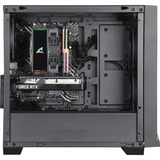 ALTERNATE AGP-WINDOW-INT-017, Gaming PC Sort/gennemsigtig