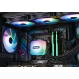 ALTERNATE Gaming-PC Window Edition • RTX 5080 • AMD Ryzen™ 7 9800X3D • 64 GB RAM, Gaming PC Sort/gennemsigtig