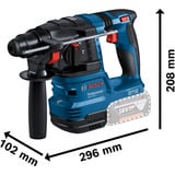 Bosch 18V professionelt sæt borehammer GBH 18V-22 + bore-/skruemaskine GSR 18V-65 + slagmuttertrækker GDX 18V-285, Skruetrækker Blå/Sort