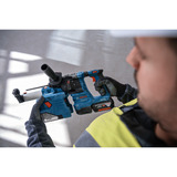 Bosch 18V professionelt sæt borehammer GBH 18V-22 + bore-/skruemaskine GSR 18V-65 + slagmuttertrækker GDX 18V-285, Skruetrækker Blå/Sort