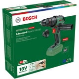 Bosch Batteridrevet slagboremaskine AdvancedImpact 18V-80 QuickSnap Solo, Bore-/ skruemaskine Grøn