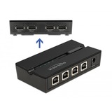 DeLOCK 11494 computer data-switch, USB-switcher 0,48 Gbit/sek., Sort, Plast, 106 mm, 56 mm, 25 mm