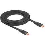 DeLOCK High Speed HDMI fladkabel 48 Gps 8K 60Hz Sort