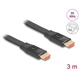 DeLOCK High Speed HDMI fladkabel 48 Gps 8K 60Hz Sort