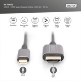 Digitus DA-70821, Kabel Sort